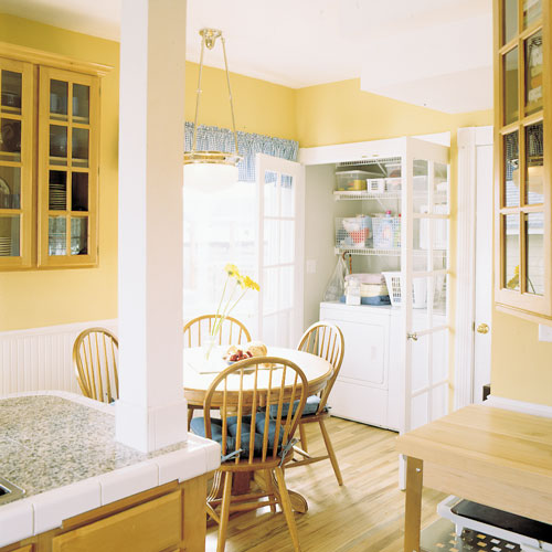 The kitchen is truly eco-friendly. Stainless steel appliances add to the home’s energy efficiency and design sophistication Cabinets are constructed from alder, grown locally and harvested from farmed rather than old-growth forests.